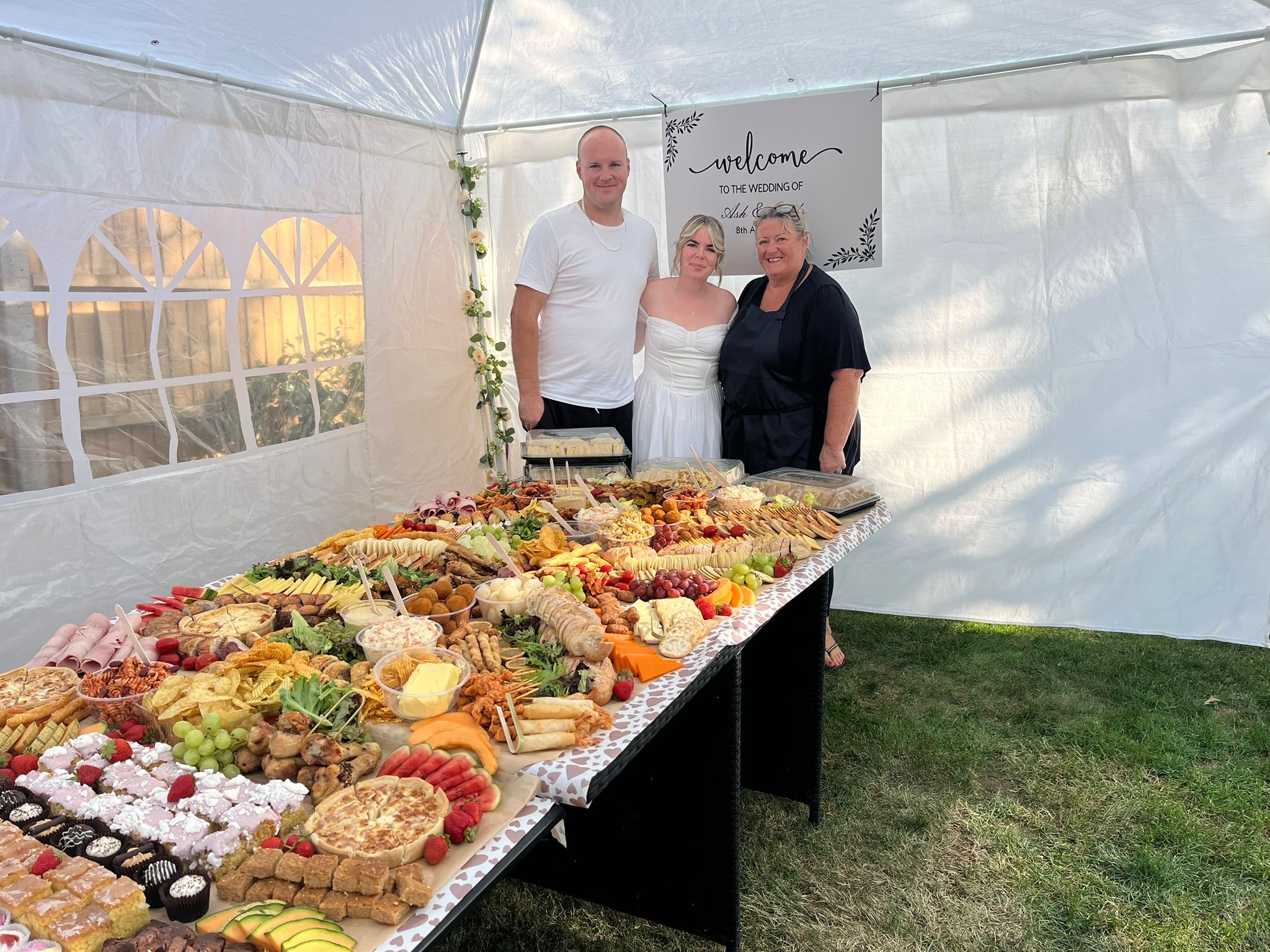 Catering and wedding display