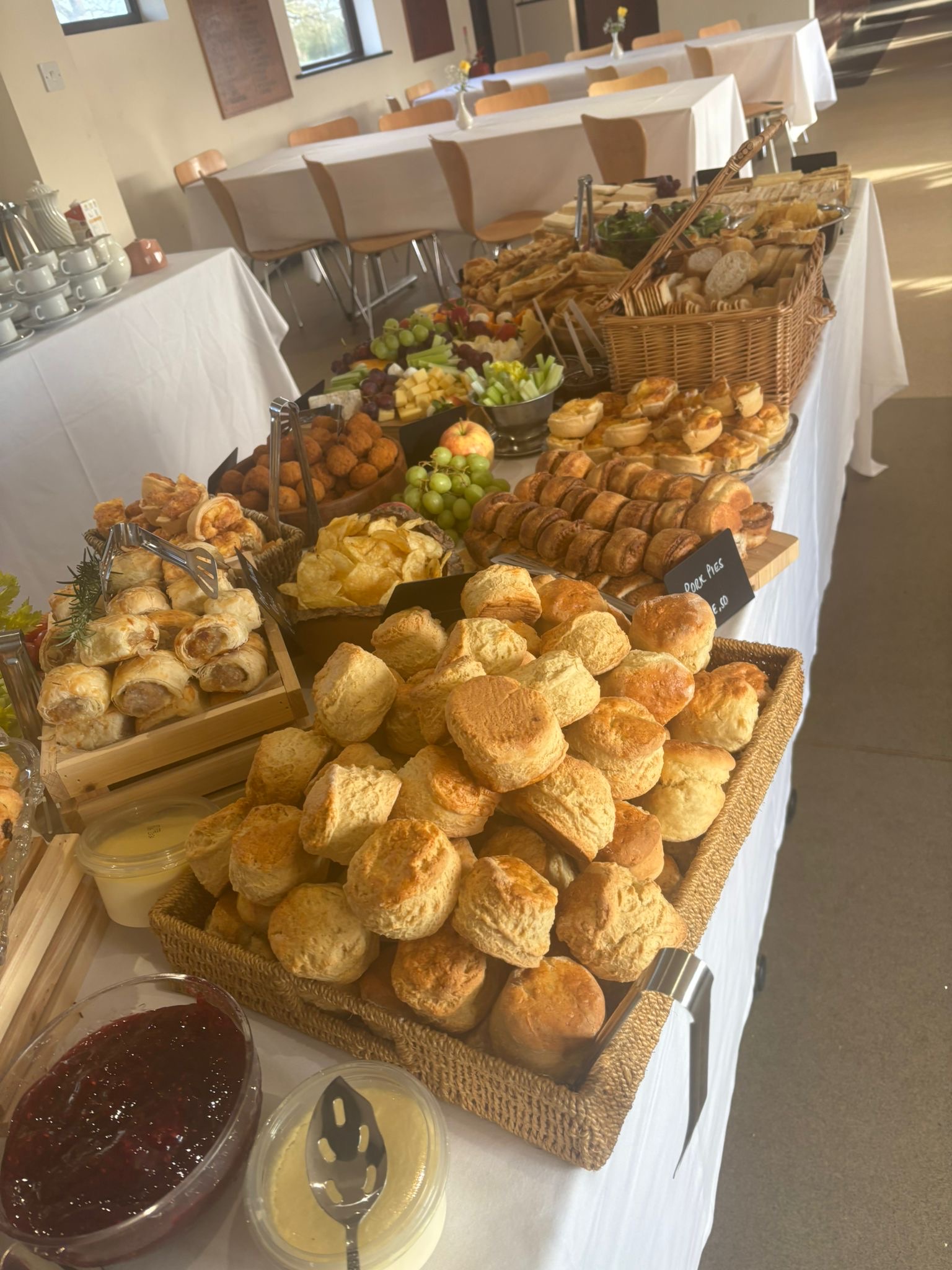 Catering and wedding display