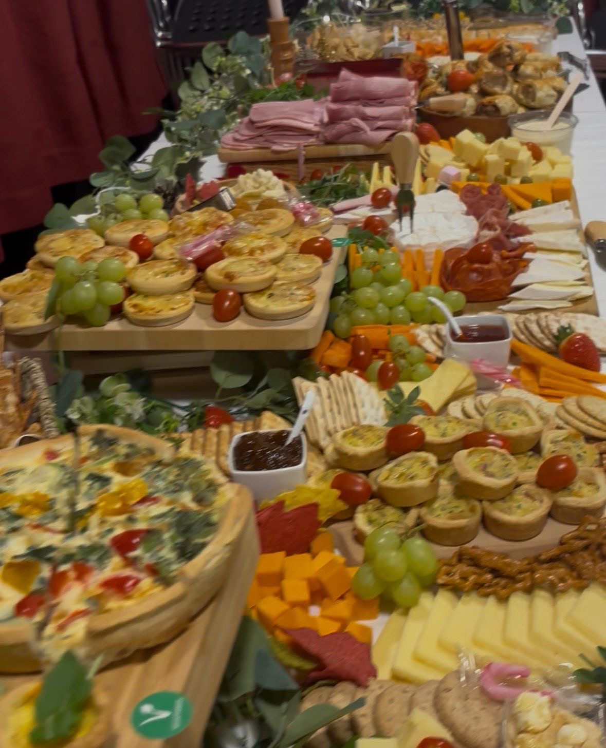 Catering and wedding display