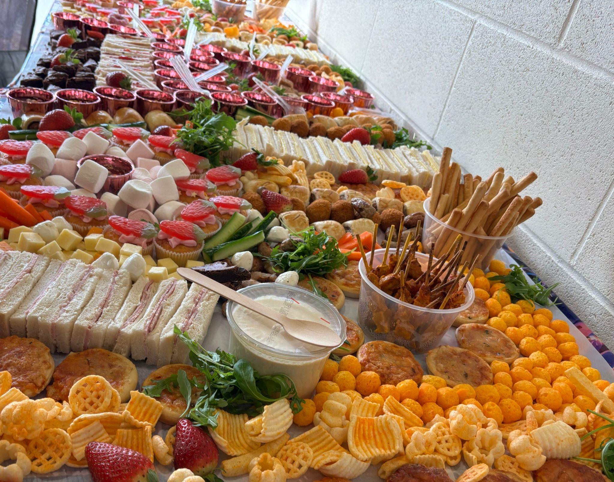 Catering and wedding display